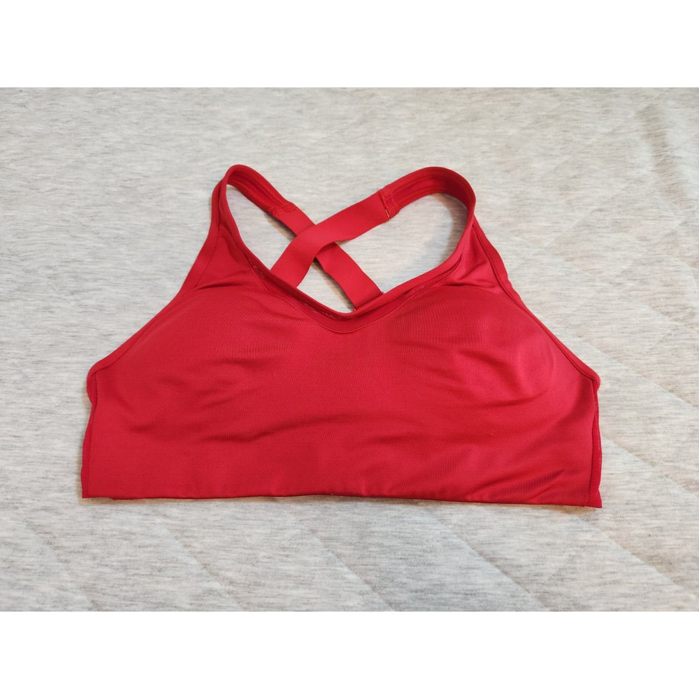 Pink Women's Athletic Workout Red‎ Sports Bra Size S